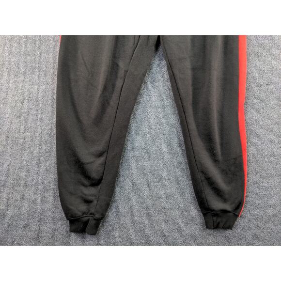 Mens BooHoo MAN Athletic Jogger Pants Size XL Black & Red Logo - Picture 4 of 12